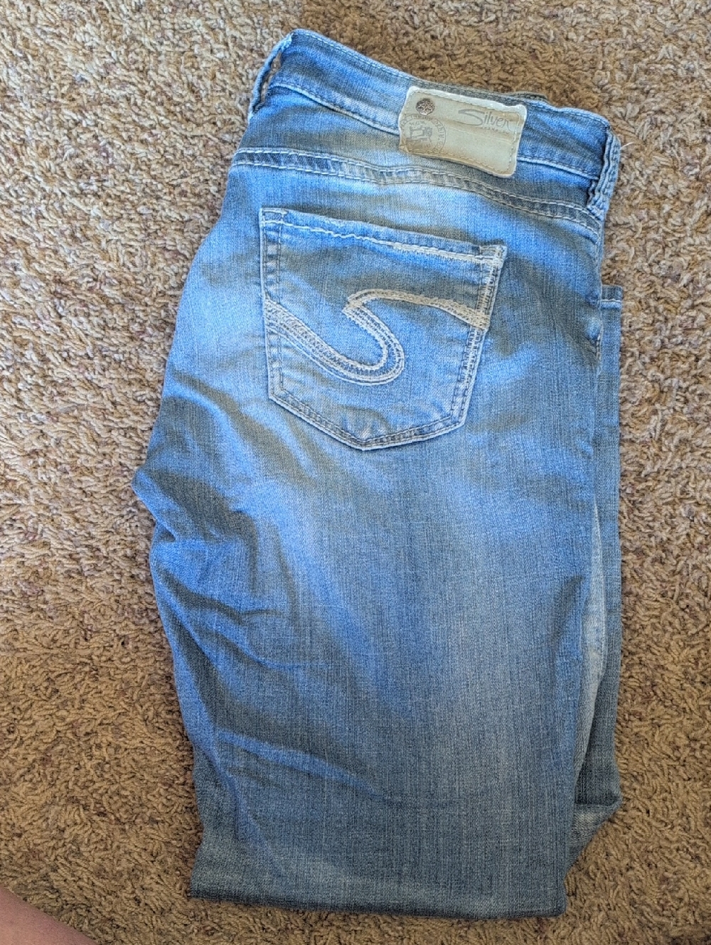 Silver Jeans Light Blue Cropped Ankle Denim